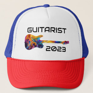 GUITARIST 2023 COLORFUL GUITAR BAND GIFT TRUCKER HAT