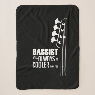 Guitarist Bassist Will Always Cooler Than You Xmas Sherpa Blanket