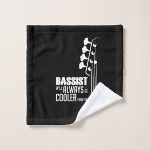 Guitarist Bassist Will Always Cooler Than You Xmas Wash Cloth