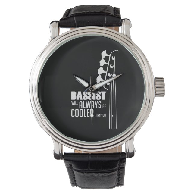 Guitarist Bassist Will Always Cooler Than You Xmas Watch (Front)