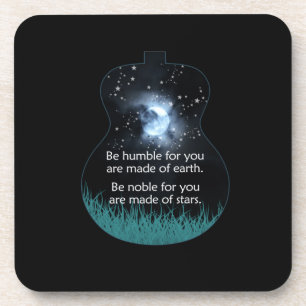 Guitarist Be Humble For You Are Made Of Earth Xmas Coaster
