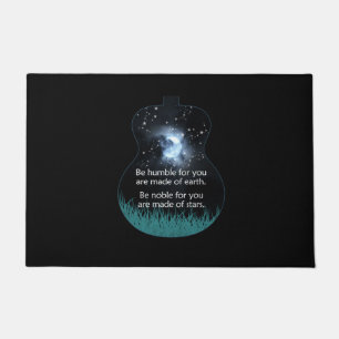 Guitarist Be Humble For You Are Made Of Earth Xmas Doormat