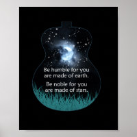 Guitarist Be Humble For You Are Made Of Earth Xmas