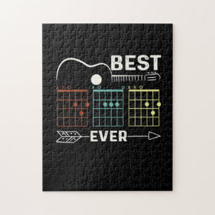 Guitarist Best Dad Ever Birthday Jigsaw Puzzle