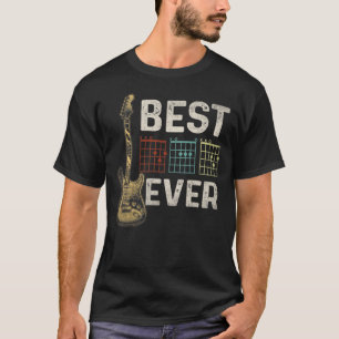 Guitarist Best Dad Ever Guitar Dad Chord Men Gift T-Shirt