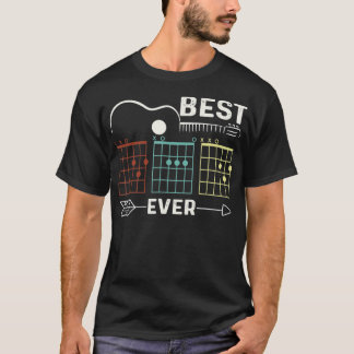 Guitarist Best Dad Ever Guitar Dad Chord Rock Fath T-Shirt