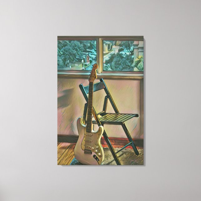 guitarist birthday gift canvas print (Front)