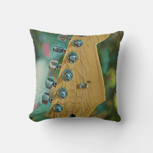 guitarist birthday gift cushion