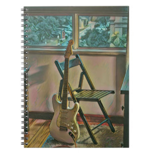 guitarist birthday gift notebook