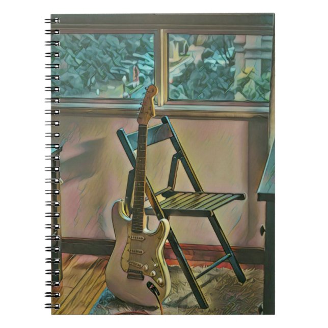 guitarist birthday gift notebook (Front)