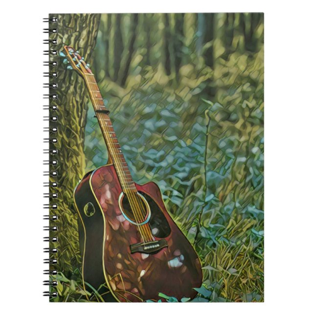 Guitarist birthday gift notebook (Front)