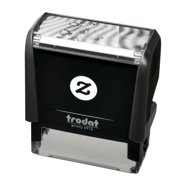 guitarist birthday gift self-inking stamp (Product)