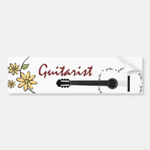 Guitarist Bumper Sticker