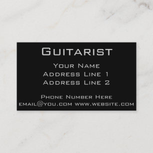 Guitarist Business Card