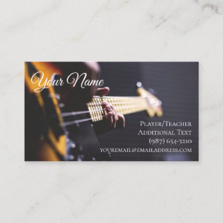 Guitarist Business Card - Teacher Songwriter Band