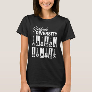 Guitarist Celebrate Diversity Guitar T-Shirt