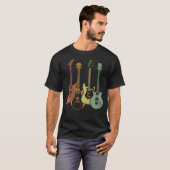 Guitarist Colourful Musical Instruments Guitars T-Shirt (Front Full)