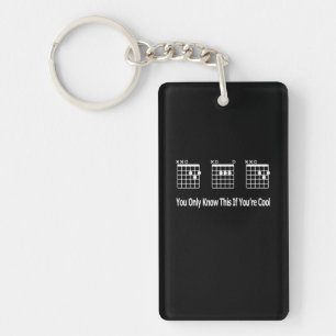 Guitarist Dad Guitar Tab Musical Birthday Key Ring