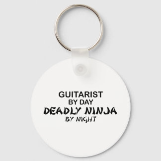 Guitarist Deadly Ninja by Night Key Ring