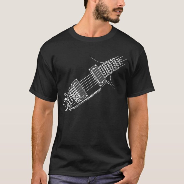 Guitarist Fashion Righty WHT T-Shirt (Front)