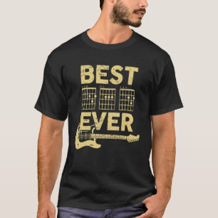Guitarist Father Best Dad Ever Chord Guitar T-Shirt