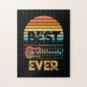 Guitarist Father Best Dad Ever D A D Chord Gifts Jigsaw Puzzle