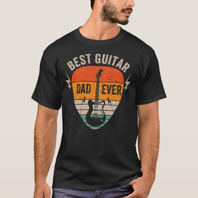 Guitarist Father Best Dad Ever D A D Chord Gifts T-Shirt (Front)