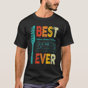 Guitarist Father Best Dad Ever D A D Chord Guitar  T-Shirt