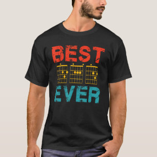 Guitarist Father Best Dad Ever D A D Chord Guitar  T-Shirt