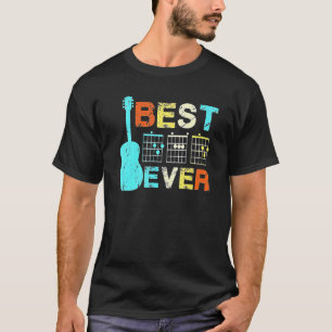 Guitarist Father Best Dad Ever D A D Chord  Guitar T-Shirt