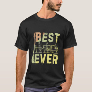 Guitarist Father Best Dad Ever D A D Guitar Chords T-Shirt