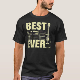 Guitarist Father Best Dad Ever Dad Chord Guitar Fa T-Shirt