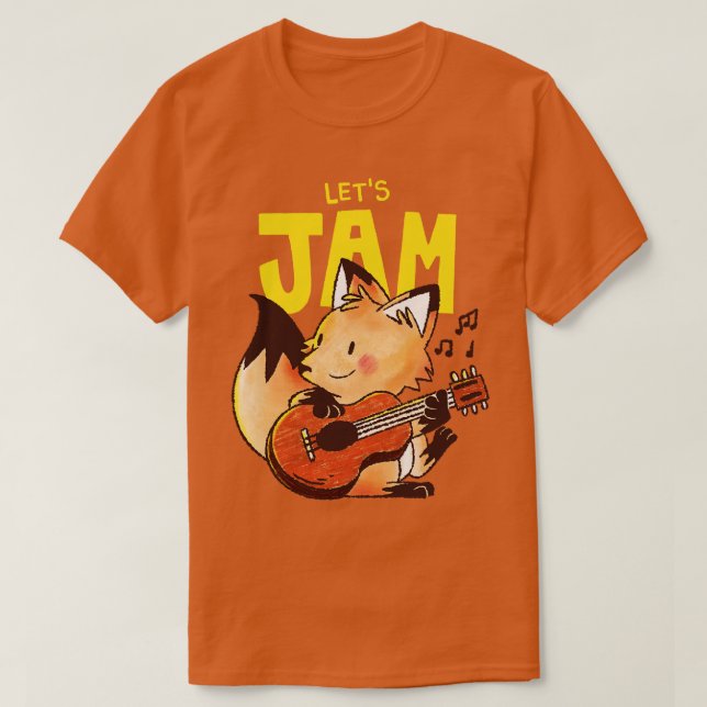 Guitarist Fox  T-Shirt (Design Front)