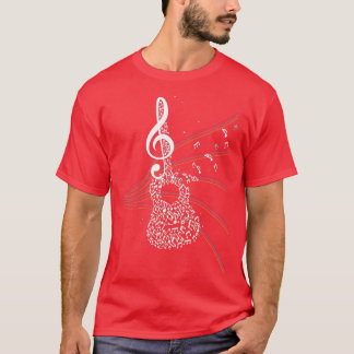 Guitarist Gift Treble Clef Music T-Shirt