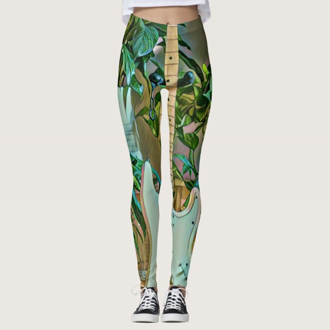 Guitarist gifts leggings (Front)
