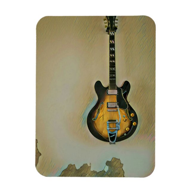 Guitarist gifts magnet (Vertical)
