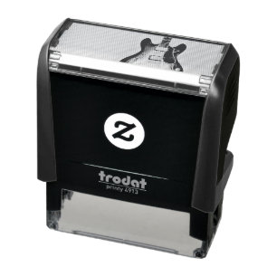 Guitarist gifts self-inking stamp