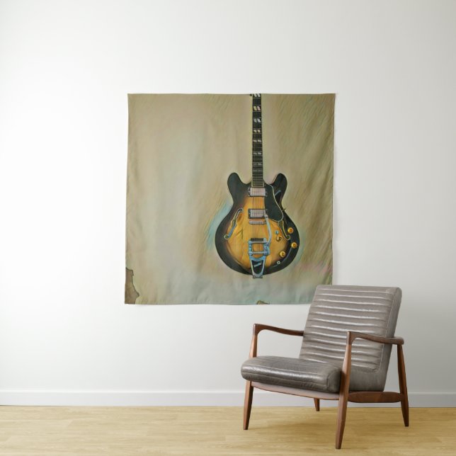 Guitarist gifts tapestry (In Situ)