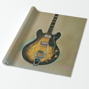 Guitarist gifts wrapping paper