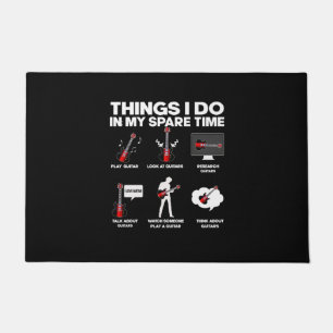 Guitarist Guitar Addicted Guitarist Music Birthday Doormat