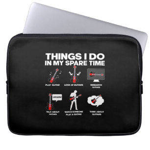 Guitarist Guitar Addicted Guitarist Music Birthday Laptop Sleeve