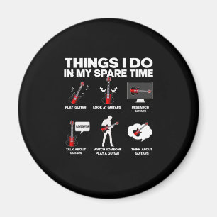 Guitarist Guitar Addicted Guitarist Music Birthday Magnet