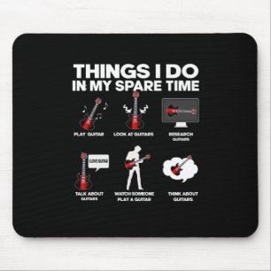 Guitarist Guitar Addicted Guitarist Music Birthday Mouse Mat