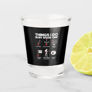 Guitarist Guitar Addicted Guitarist Music Birthday Shot Glass