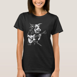 Guitarist Guitar - Guitar Player Bull Dad Mum T-Shirt
