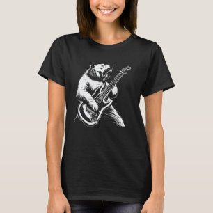 Guitarist Guitar - Guitar Player Polar Bear Dad Mo T-Shirt