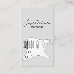 Guitarist Guitar Music Musician Business Card