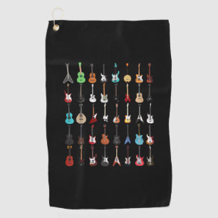 Guitarist Guitar Musical Instrument Rock and Roll Golf Towel