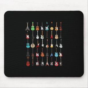 Guitarist Guitar Musical Instrument Rock and Roll Mouse Mat