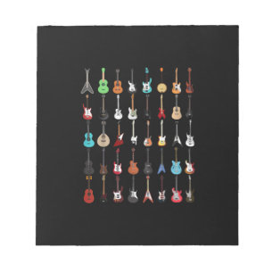 Guitarist Guitar Musical Instrument Rock and Roll Notepad